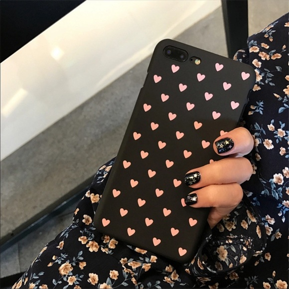Accessories - iPhone X Hard case Love Heart Thin Cover black